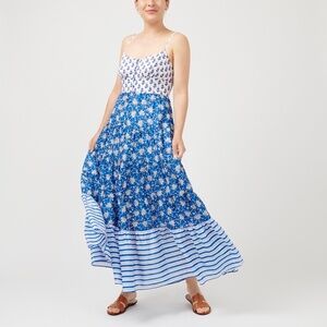 J Crew printed maxi dress